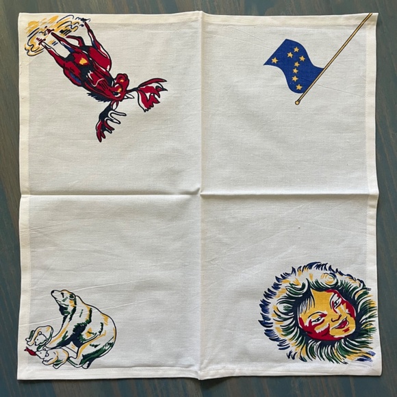 Vintage Alaskan Cloth Napkins, Set of 4 - Picture 2 of 5